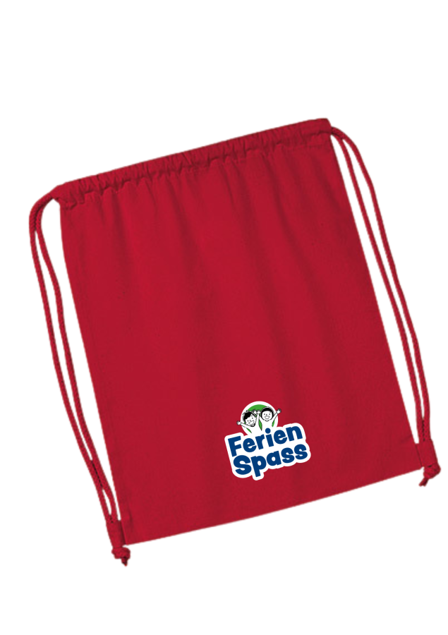 Turnbeutel Ferien Spass red